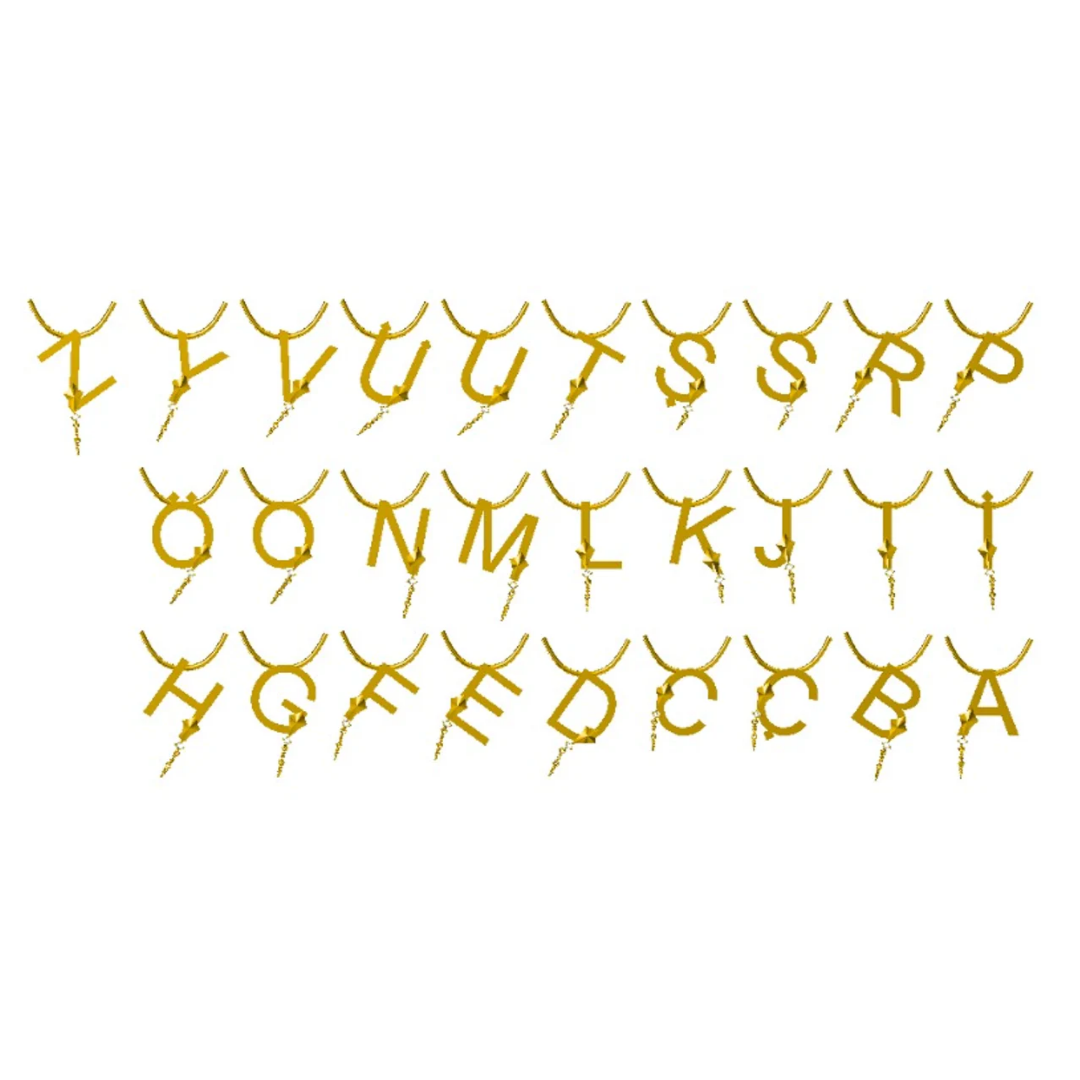 A Harfi Sallantılı Harfli Kolye