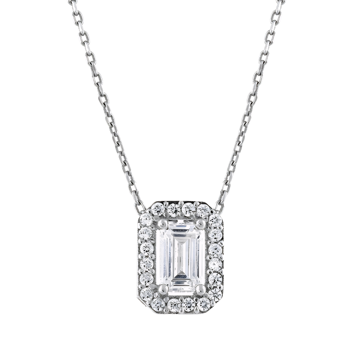 Altın Baget Taşlı Kolye