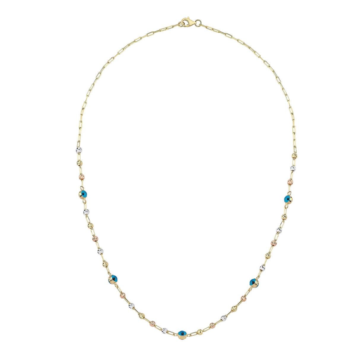 Altın Nazar Boncuklu Kolye