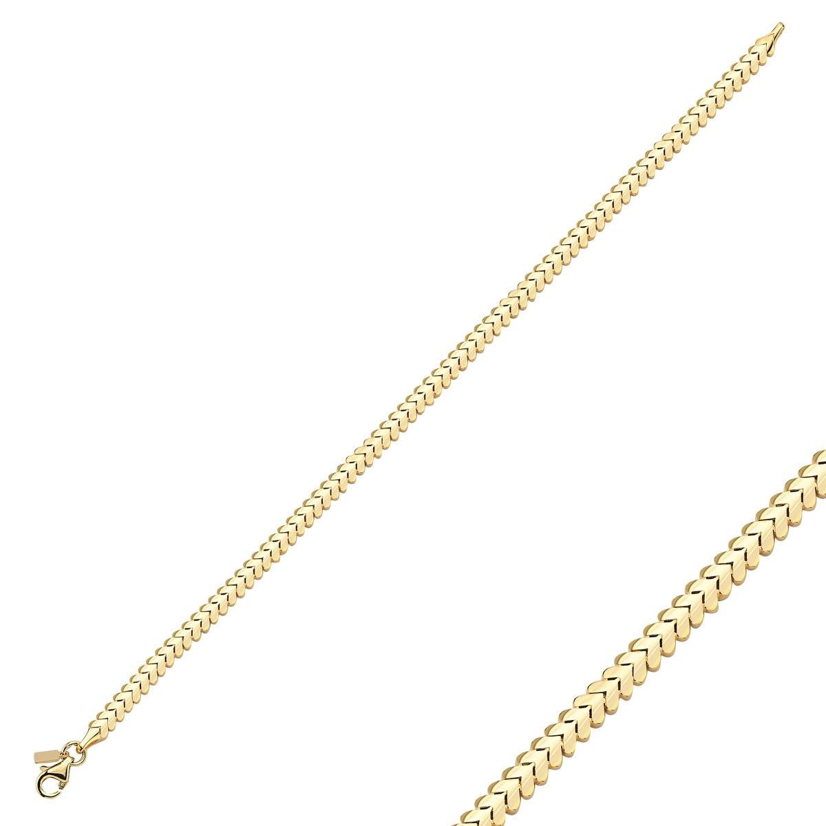 Altın Sade Bileklik