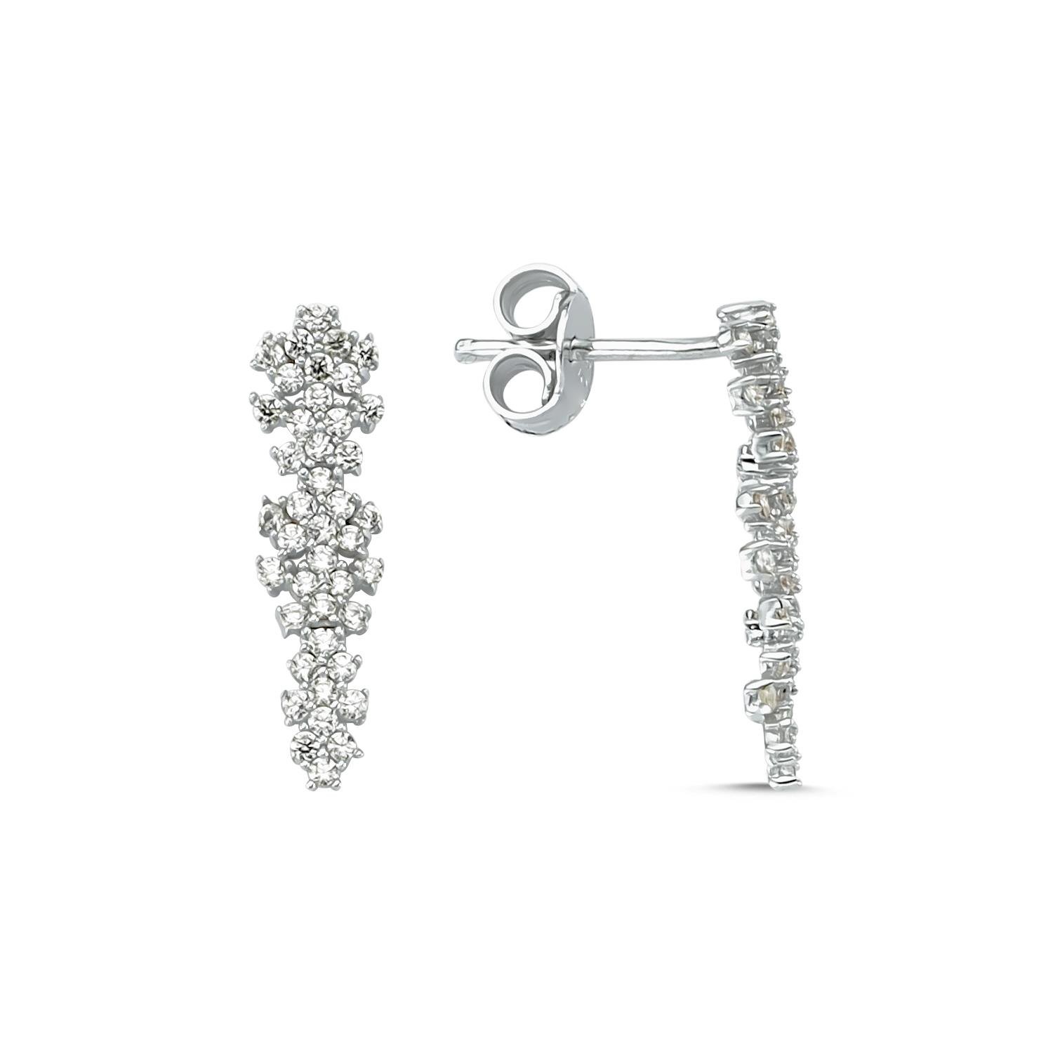 Altın Taşlı Küpe