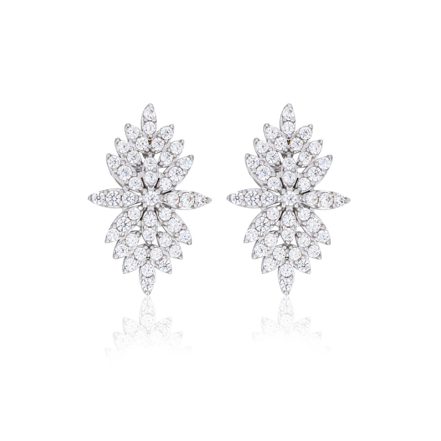 Altın Taşlı Küpe