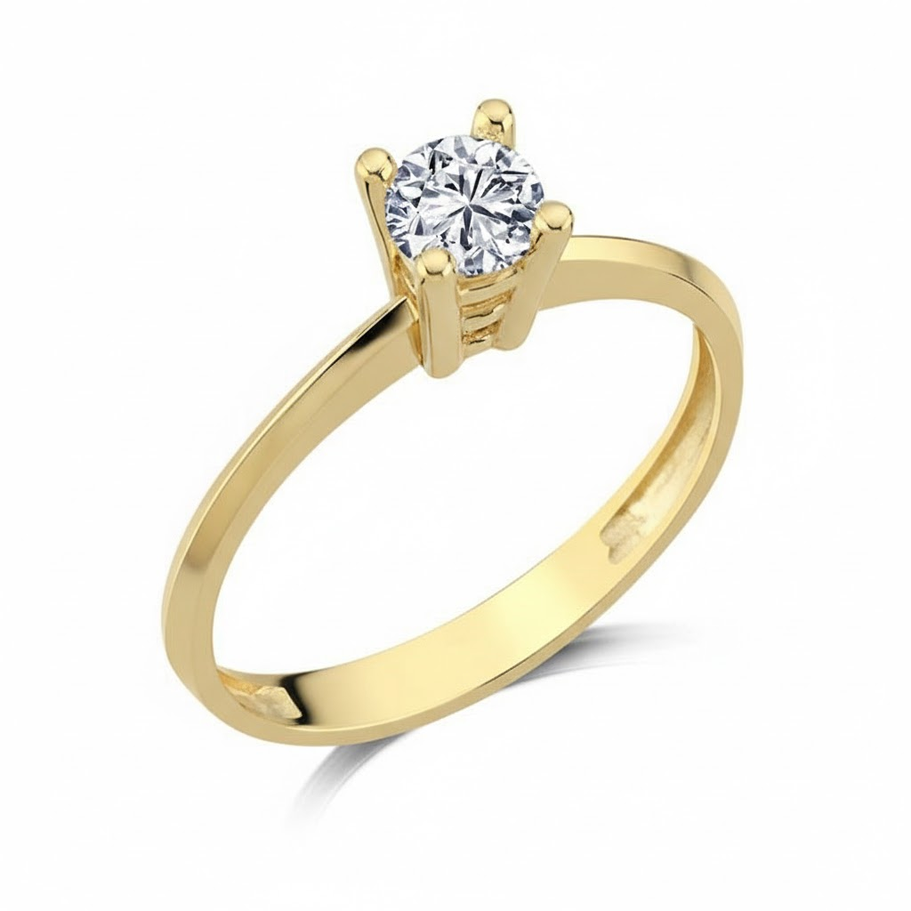 Altın Tektaş Yüzük