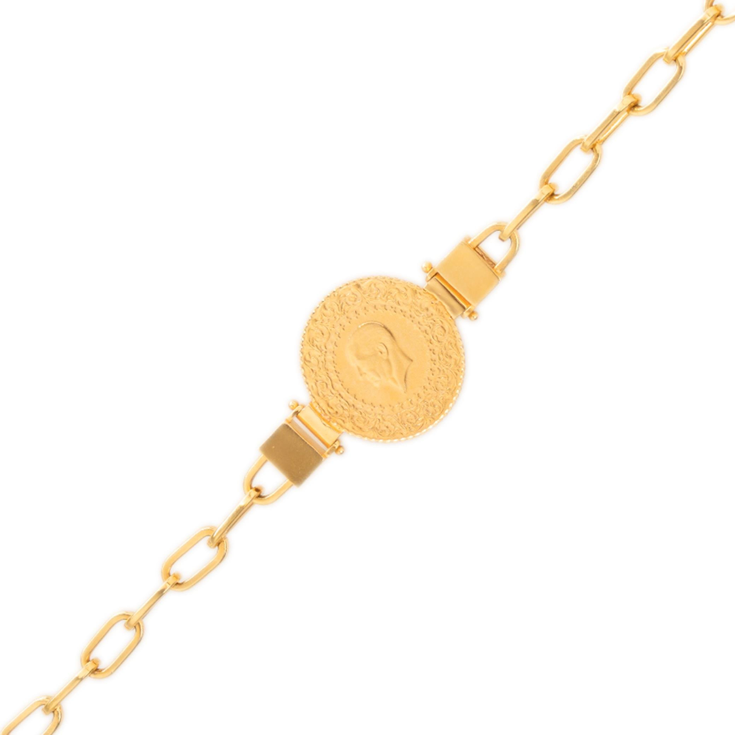 Ataç Çeyrekli Bileklik 14 ayar Altın