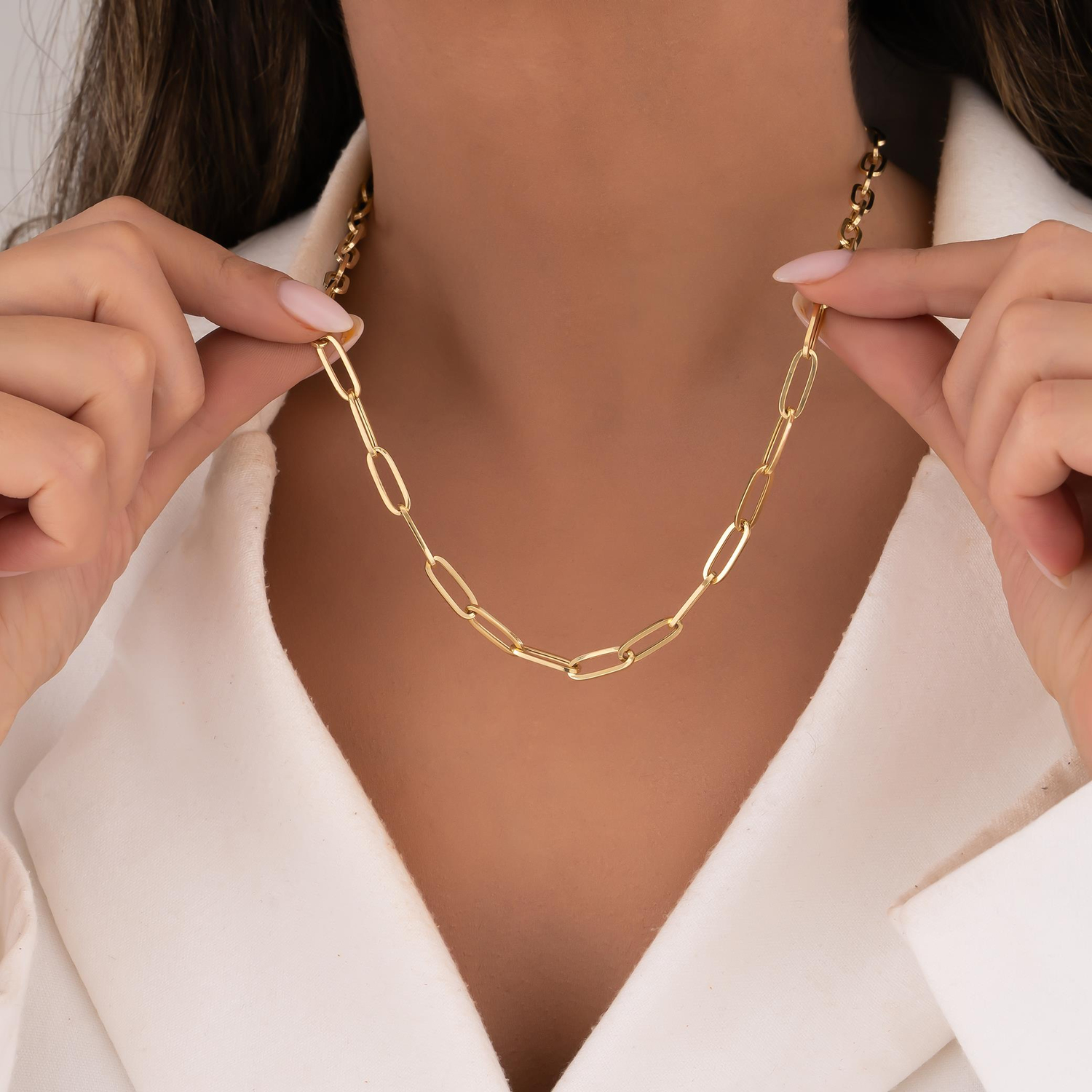 Ataç Zincir 14 Ayar Altın 5 Mm