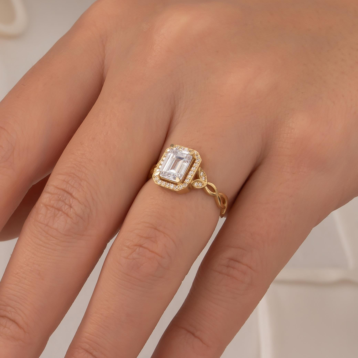 Baget 14 Ayar Altın Yüzük