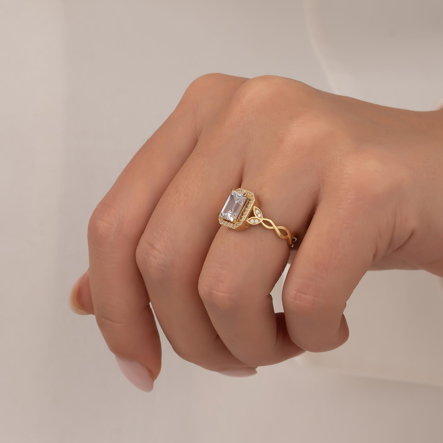 Baget 14 Ayar Altın Yüzük