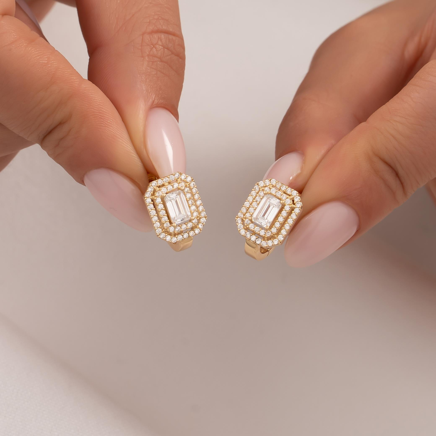 Baget Küpe 14 Ayar Altın