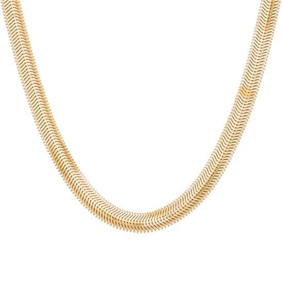 Balıksırtı 5 mm 14 Ayar Altın Zincir