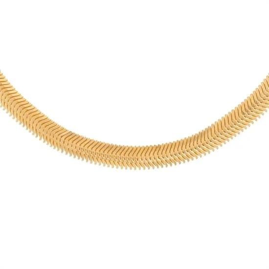 Balıksırtı 6 mm 14 Ayar Altın Zincir