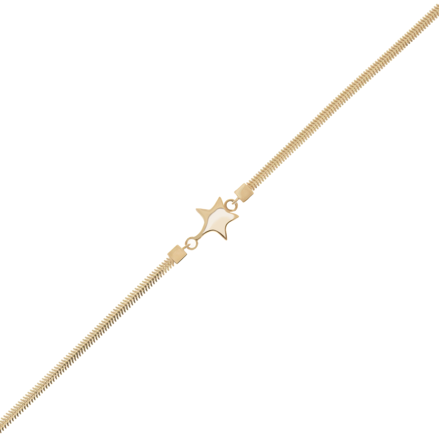 Balıksırtı Yıldız 14 Ayar Altın Bileklik 