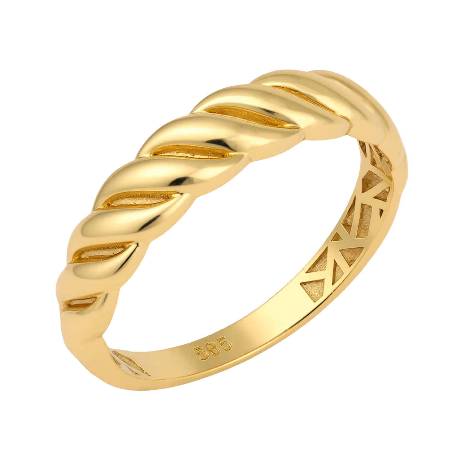 Burgu Model 14 Ayar Altın Yüzük