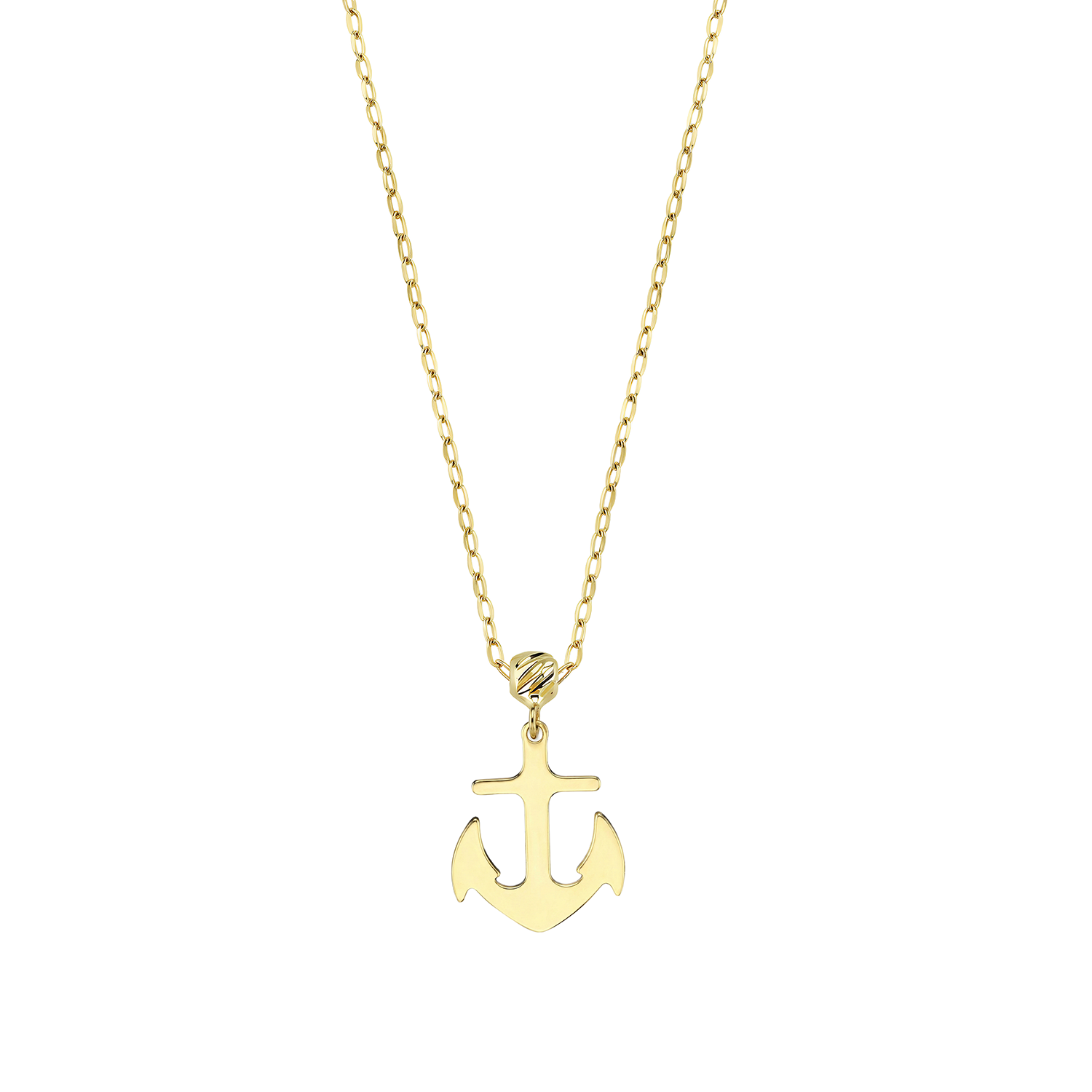 Çapa Minimal 14 Ayar Altın Kolye