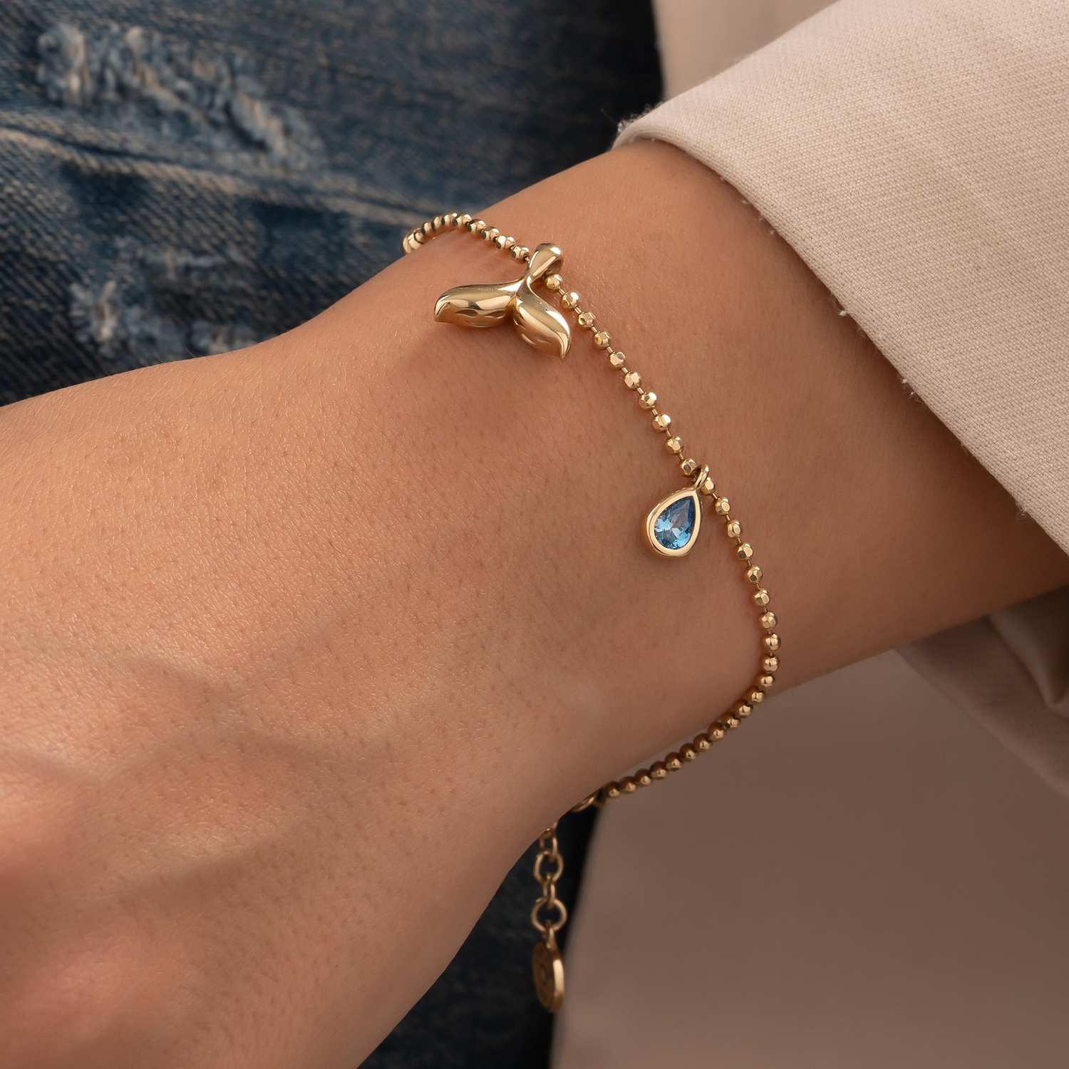 Cetaş Aqualis 14 Ayar Altın Bileklik