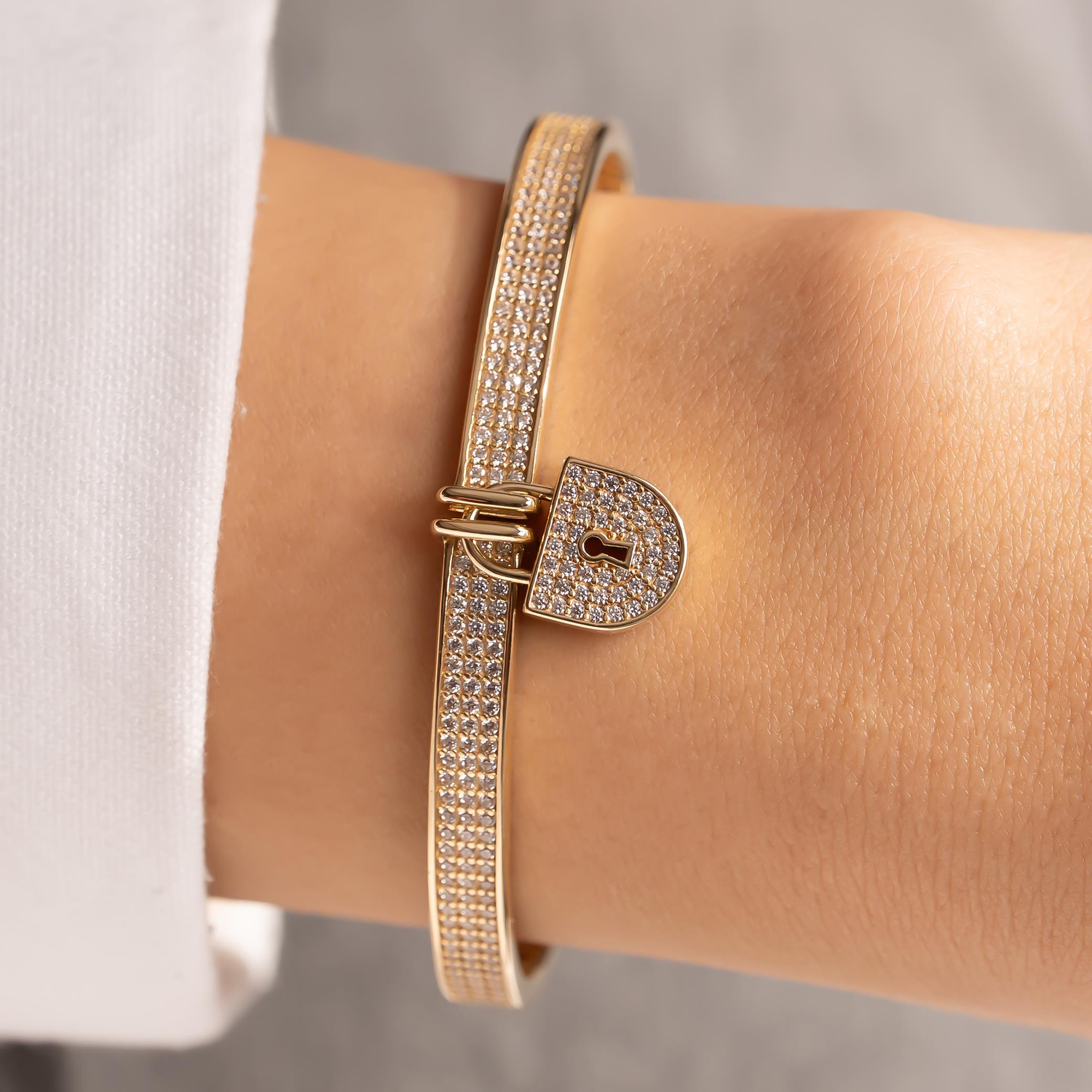 Cetaş Dilek Kilidi 14 Ayar Altın Kelepçe