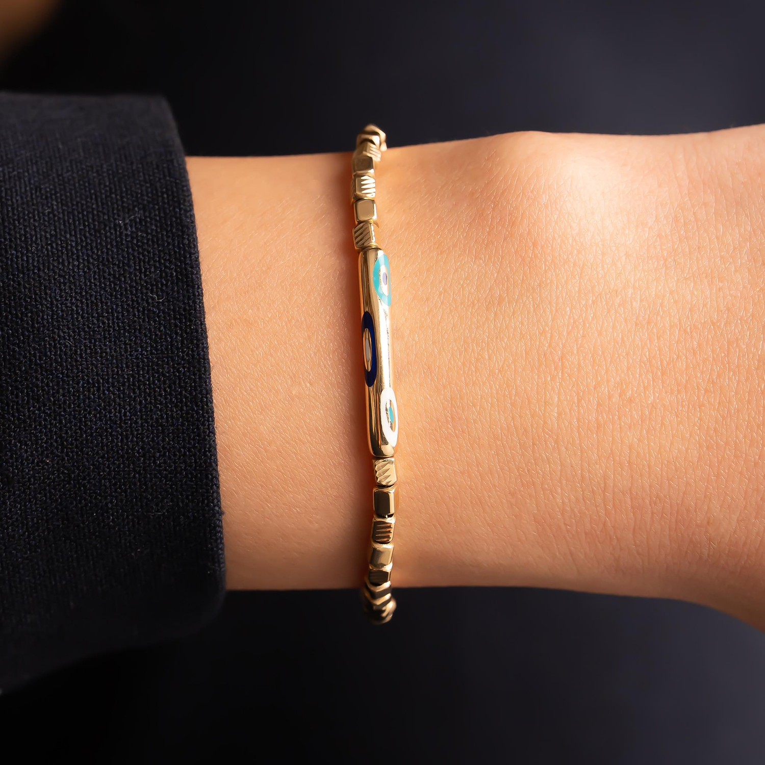 Cetaş Mineli 14 Ayar Altın Bileklik