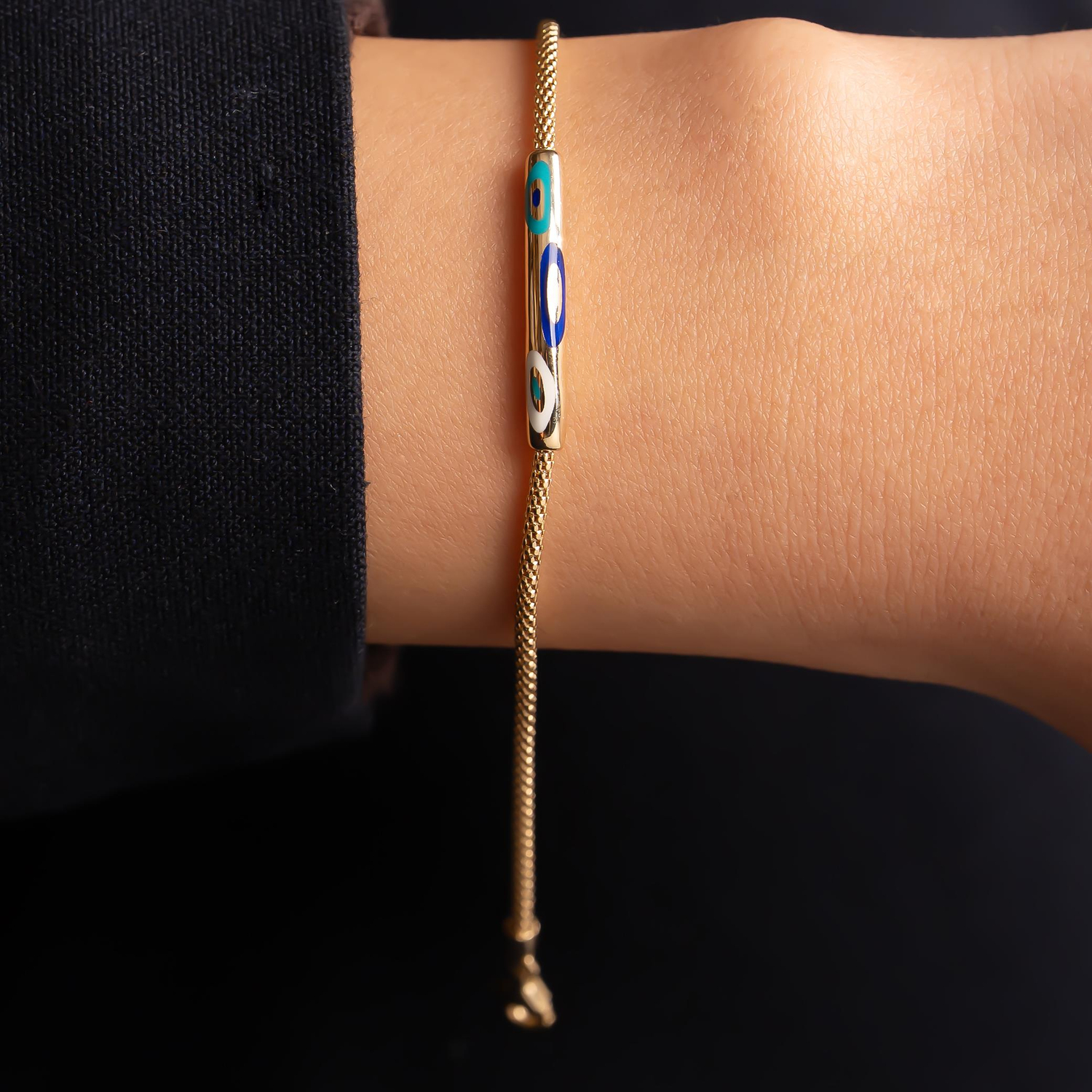 Cetaş Mineli 14 Ayar Altın Bileklik