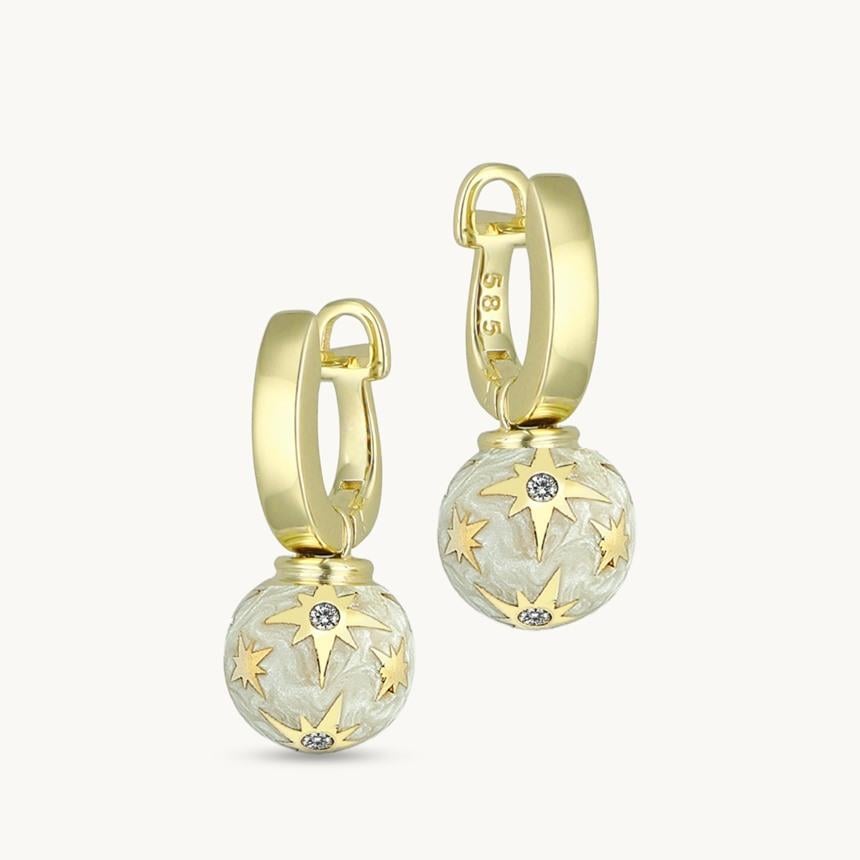 Cetaş Polaris 14 Ayar Altın Küpe