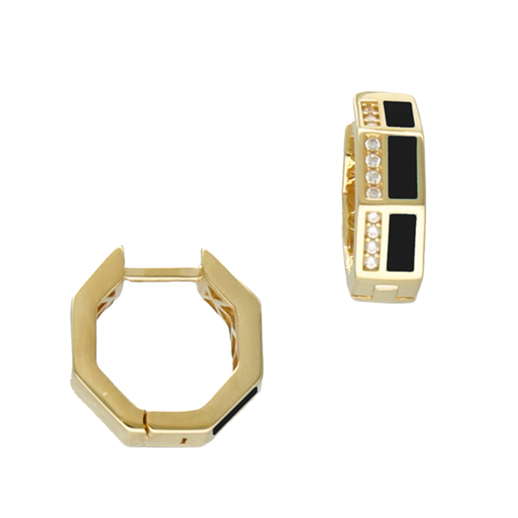 Cetaş Taşlı 14 Ayar Altın Küpe