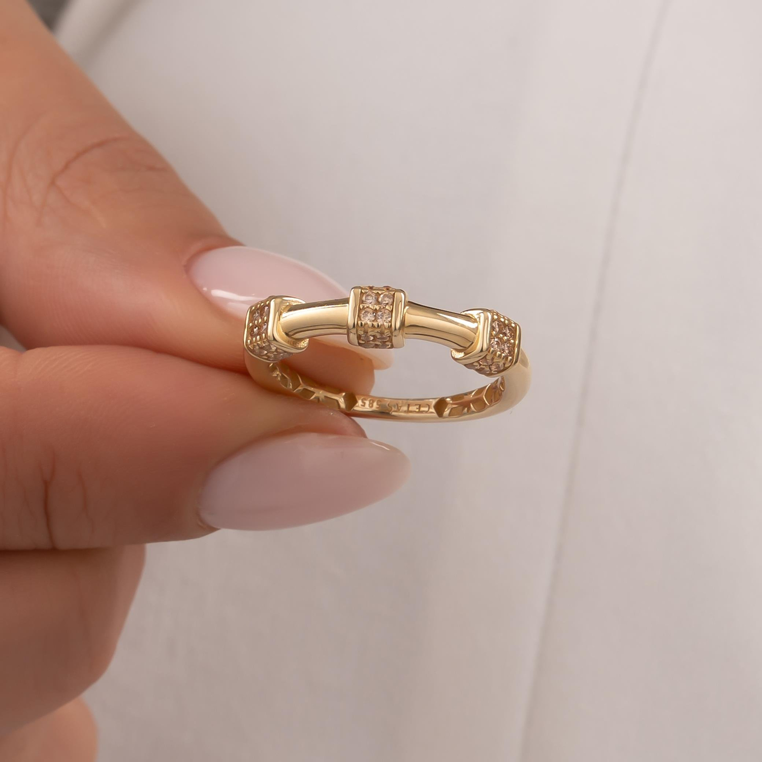 Cetaş Taşlı 14 Ayar Altın Yüzük