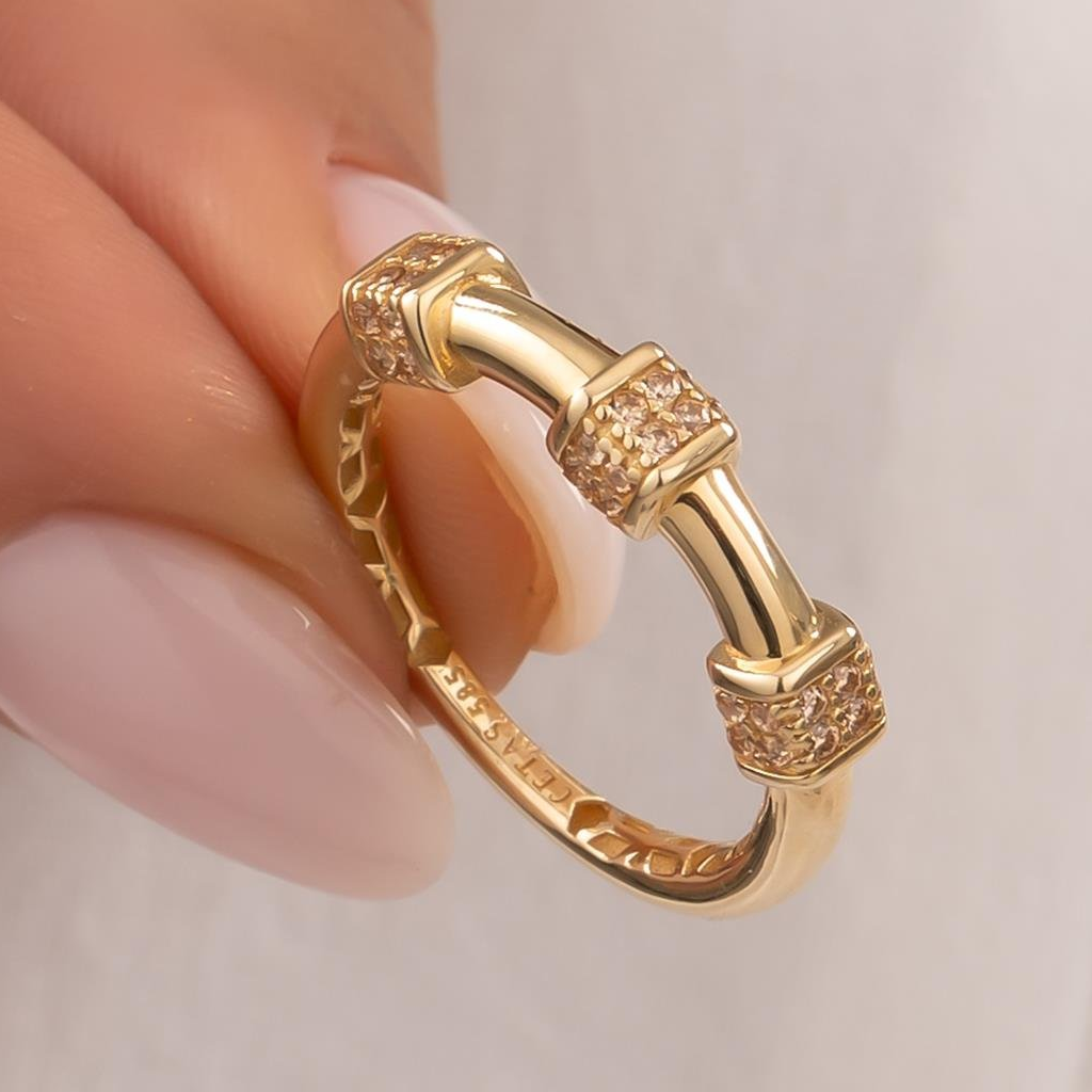 Cetaş Taşlı 14 Ayar Altın Yüzük