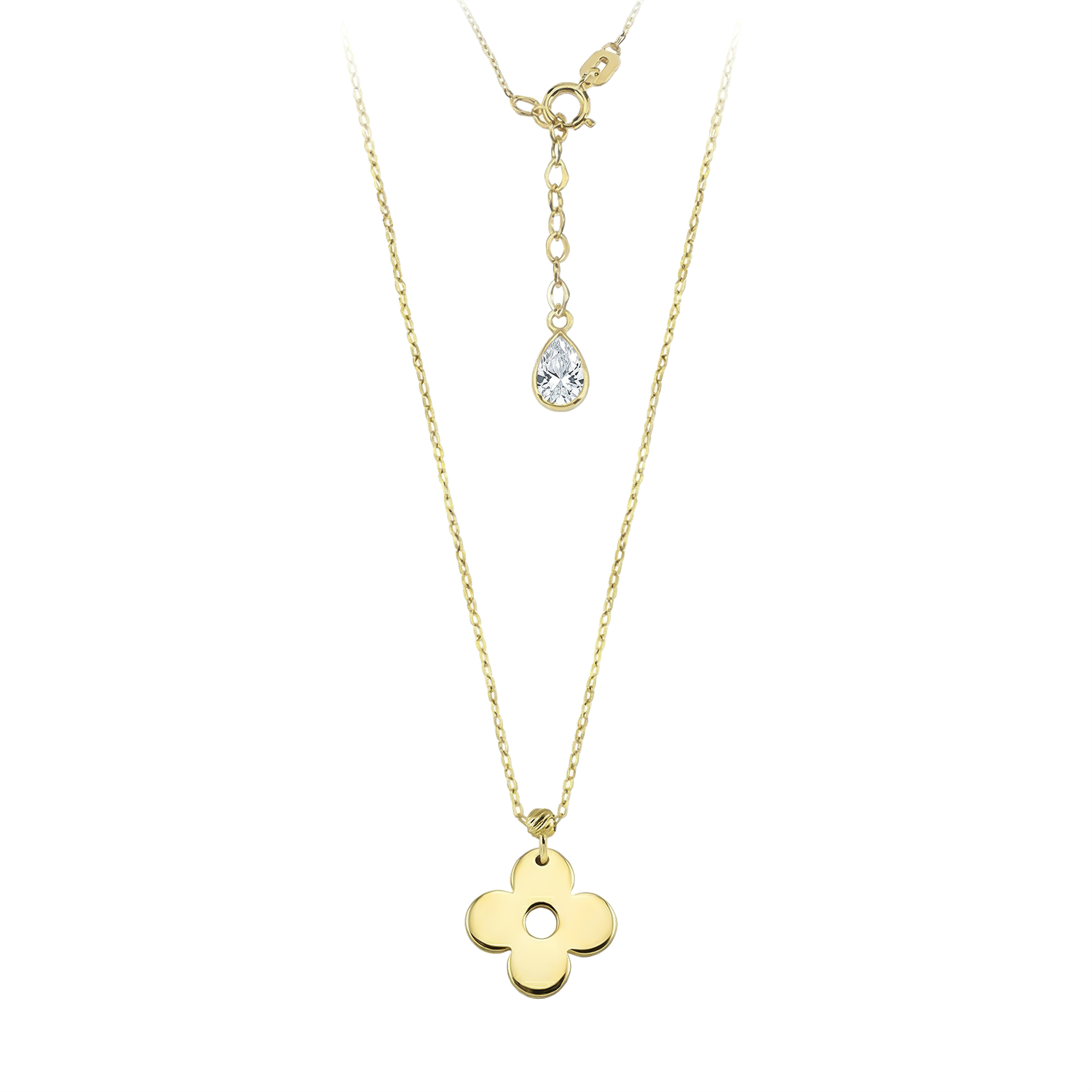 Çiçek 14 Ayar Altın Kolye