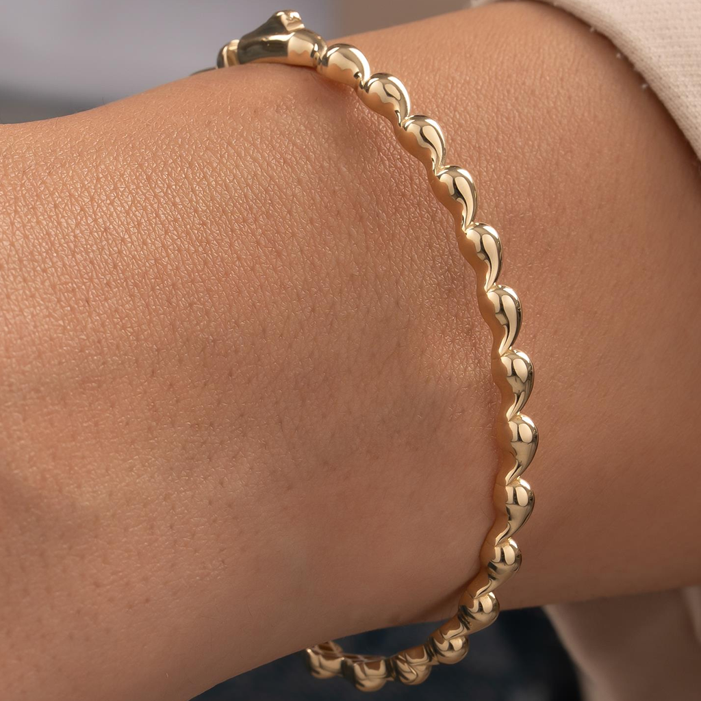 Damla Model 14 Ayar Altın Kelepçe