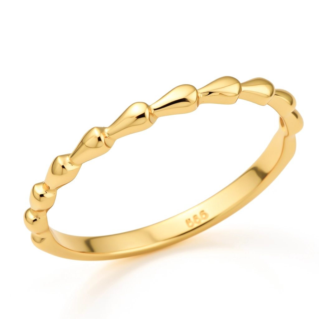 Damla Model 14 Ayar Altın Yüzük