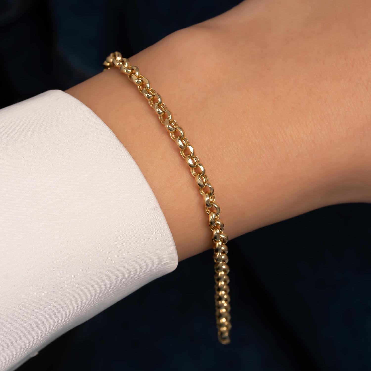 Doç Model 14 Ayar Altın Bileklik