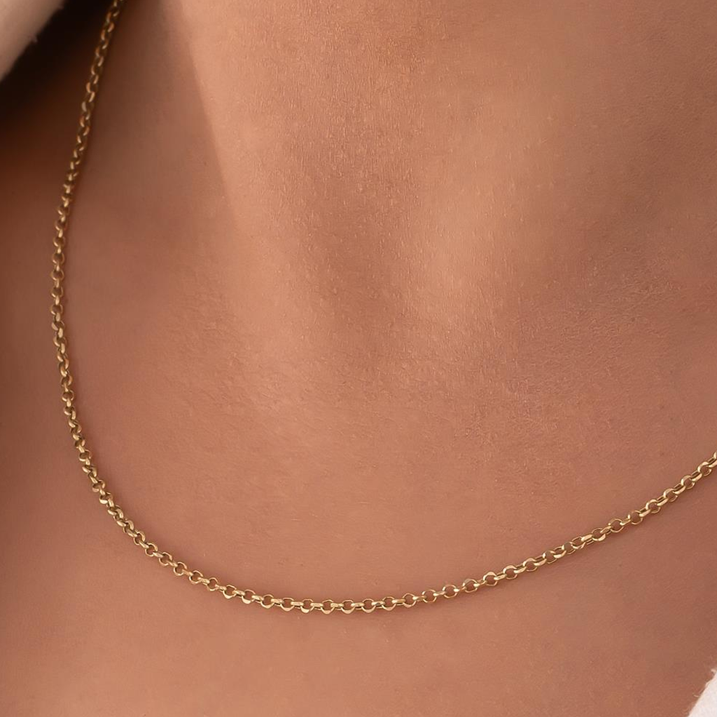 Doç Model Zincir 14 Ayar 1 Mm Altın