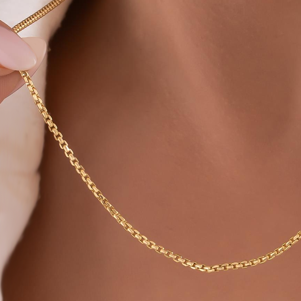 Doç Model Zincir 14 Ayar Altın 1 Mm