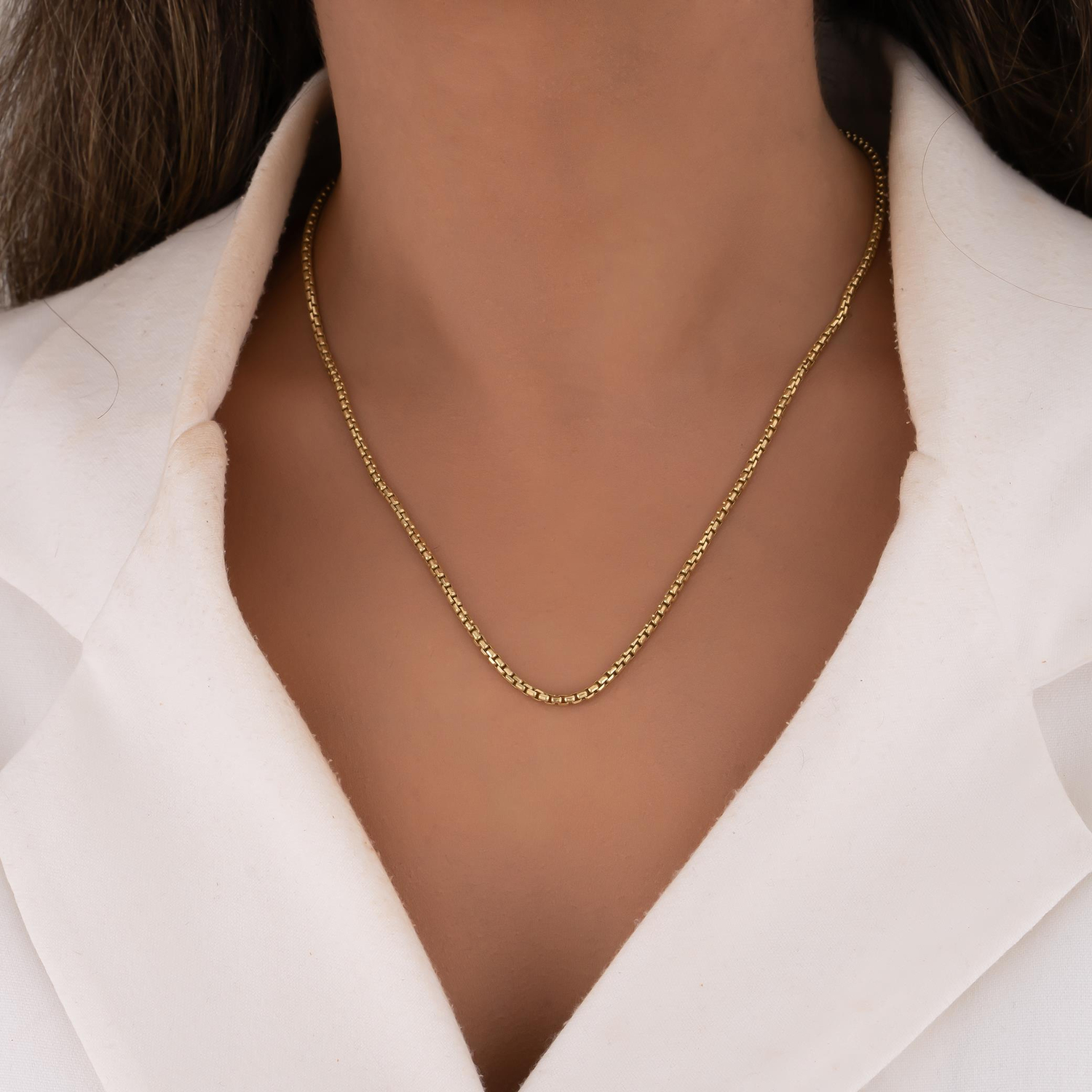 Doç Zincir 14 Ayar Altın 2 Mm