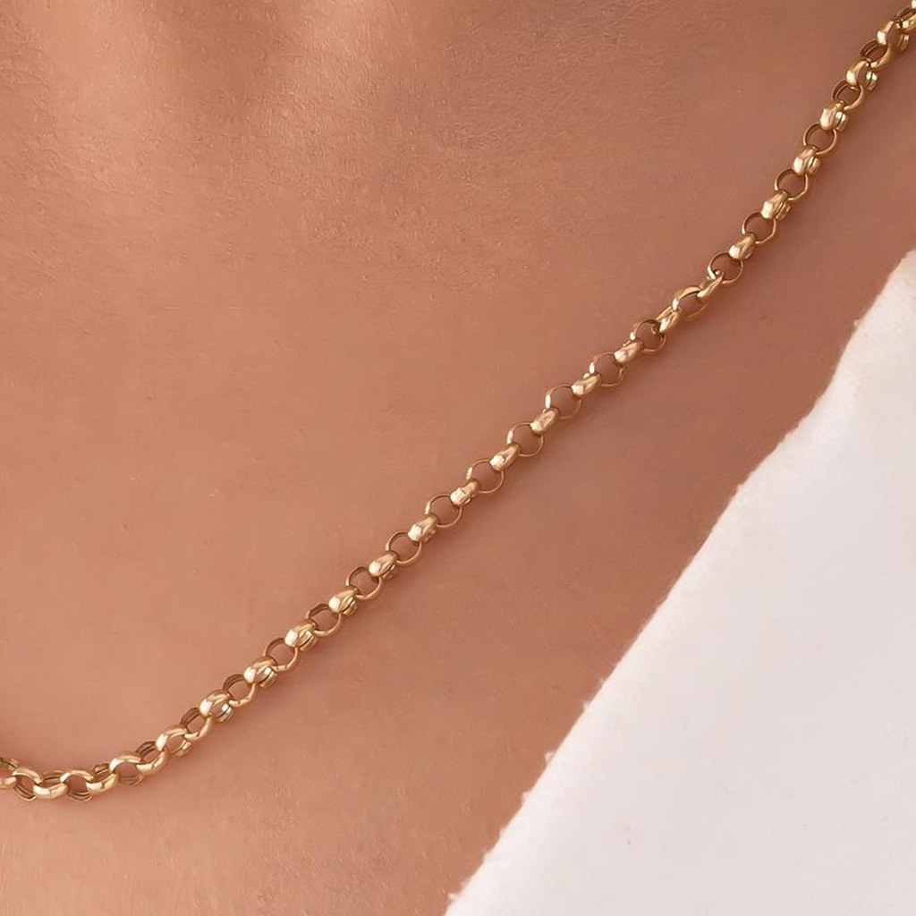 Doç Zincir 14 Ayar Altın 4 Mm