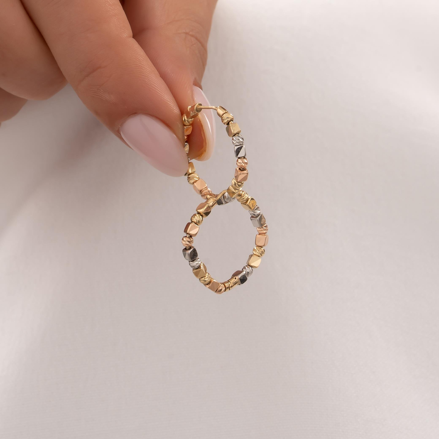 Dorikalı 14 Ayar Altın Küpe