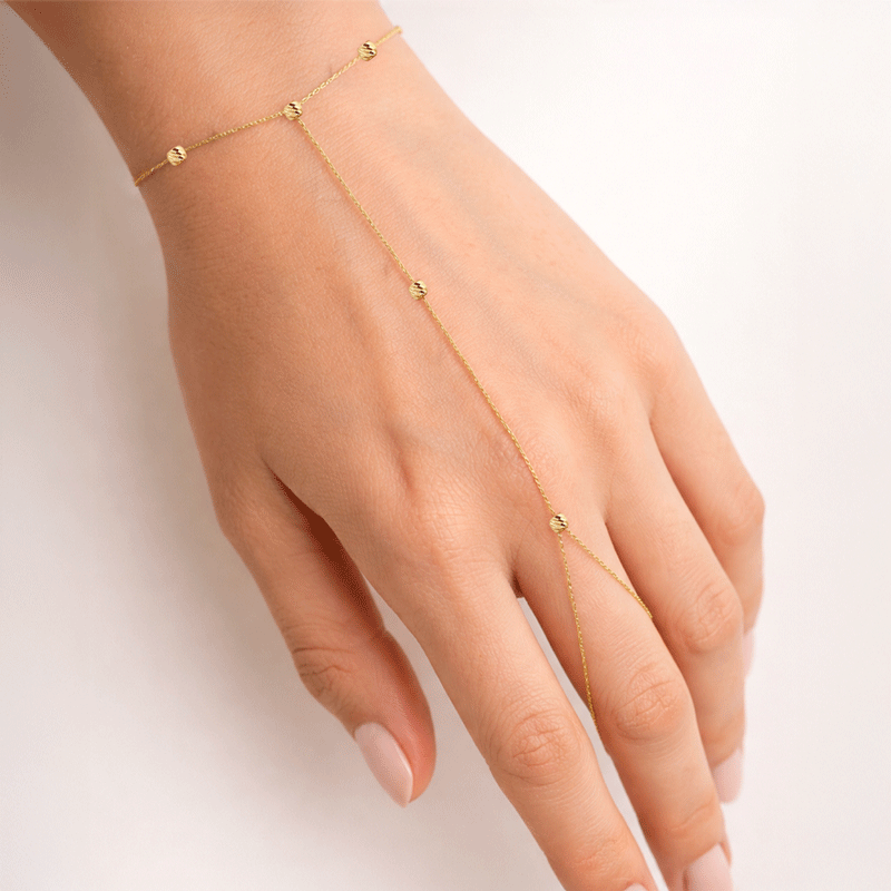 Dorikalı 14 Ayar Altın Şahmeran Bileklik