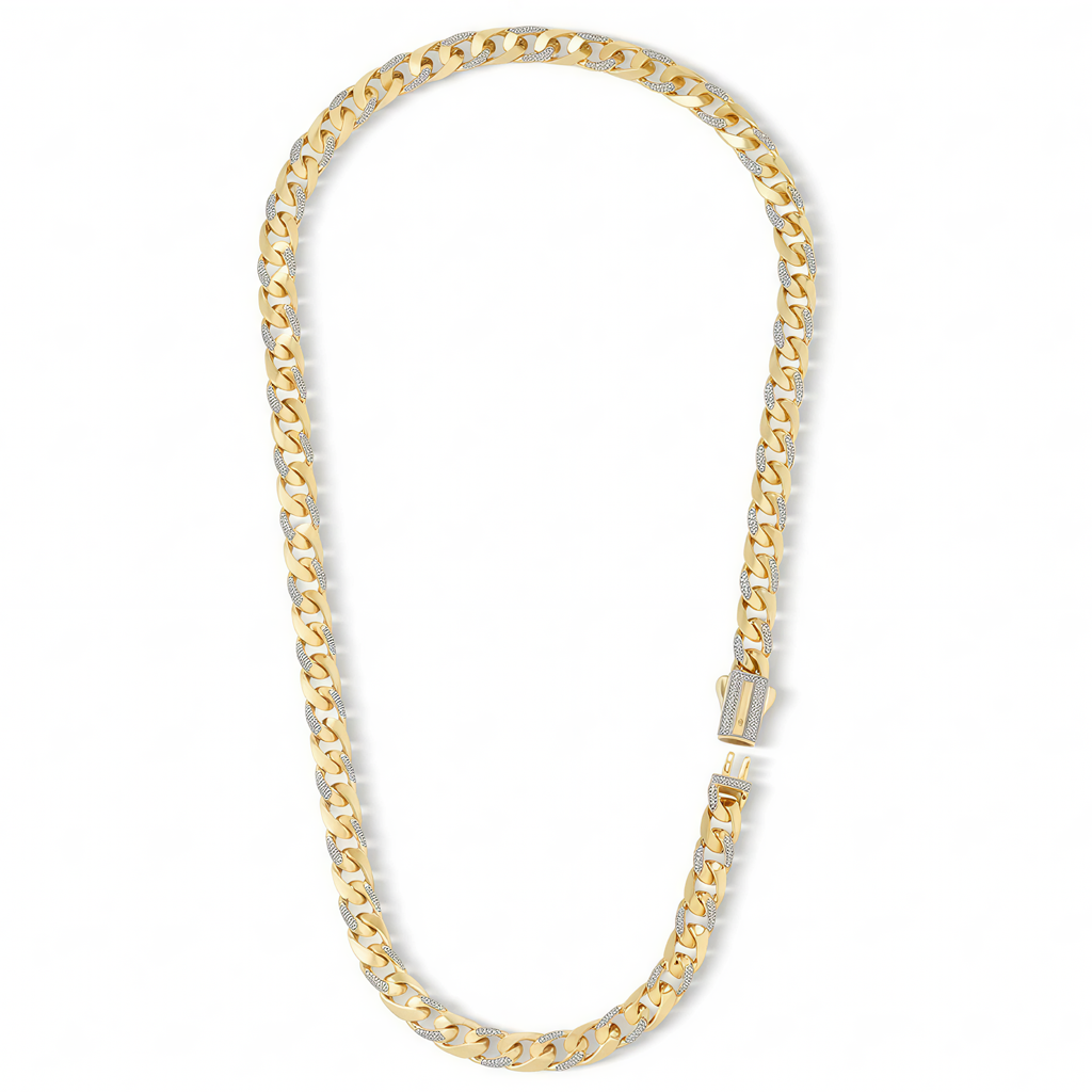 Ema 7mm Taşlı Piramit Gurmet Zincir