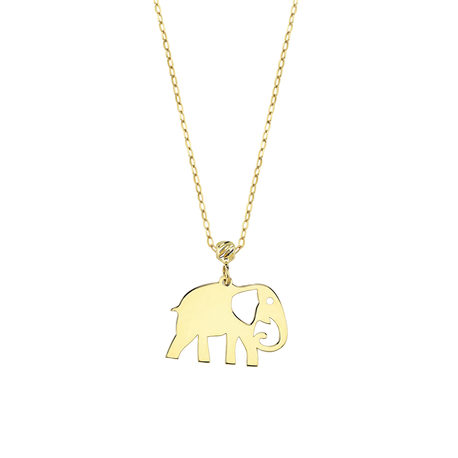 Fil Figürlü 14 Ayar Altın Kolye