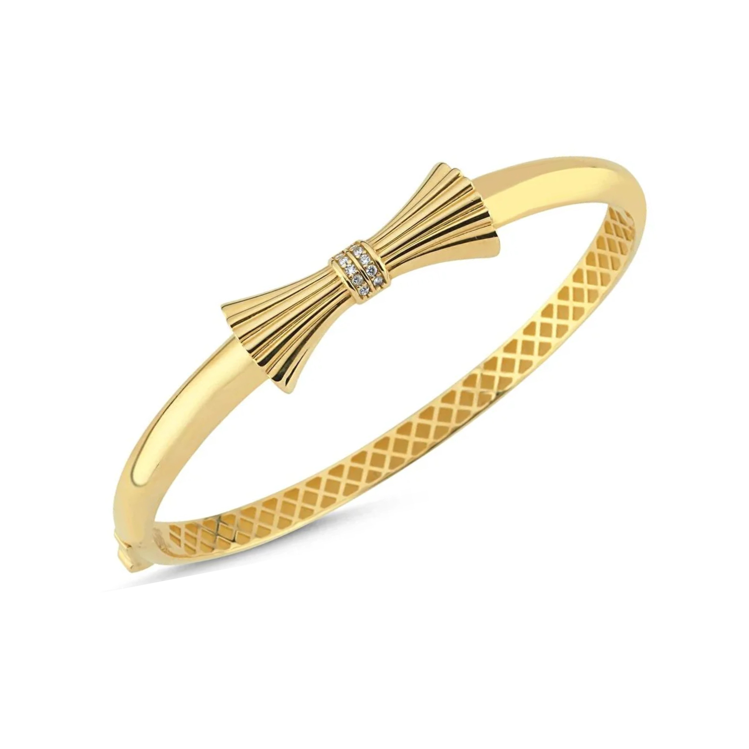 Fiyonk Taşlı 14 Ayar Altın Kelepçe