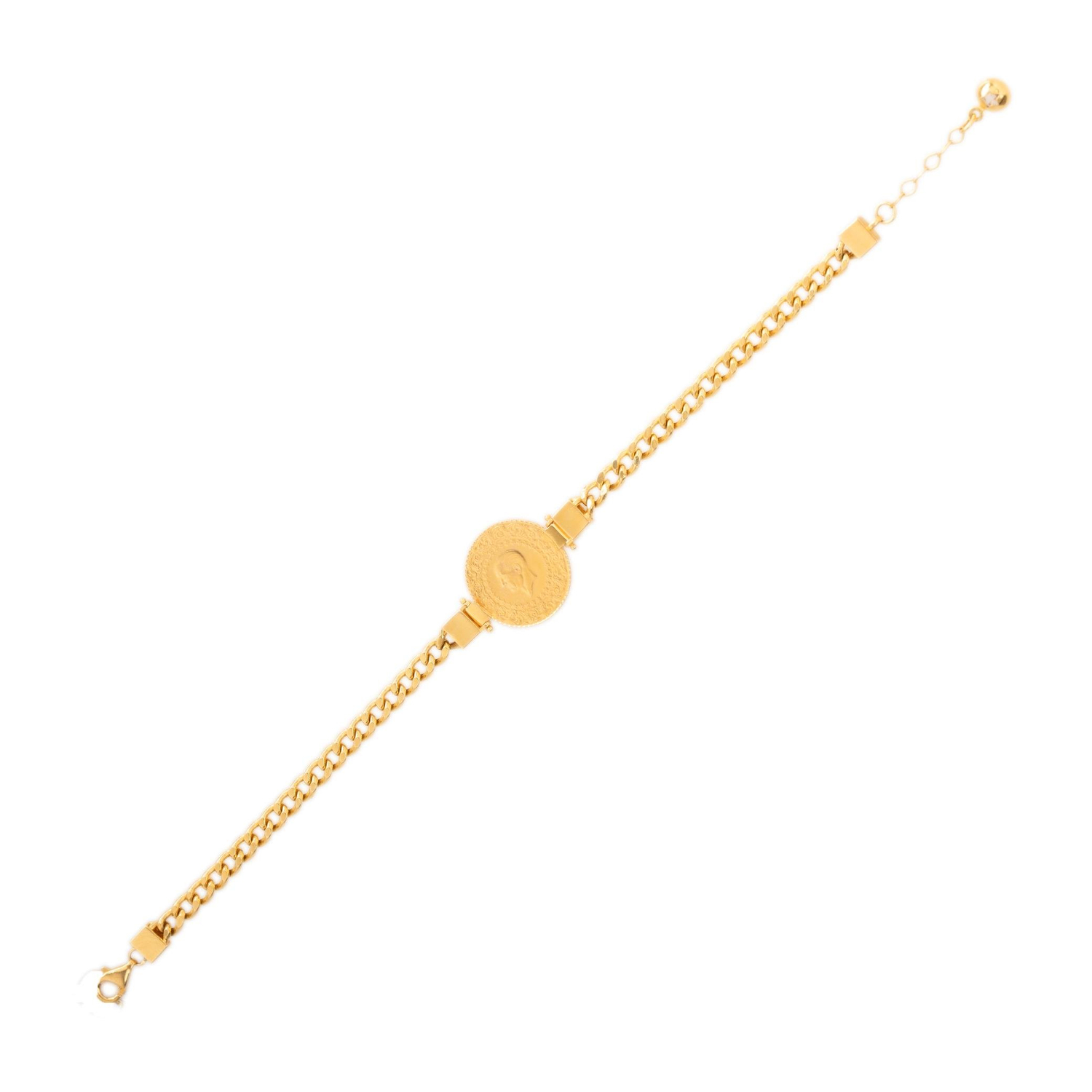 Gurmet Çeyrekli Bileklik 14 ayar Altın