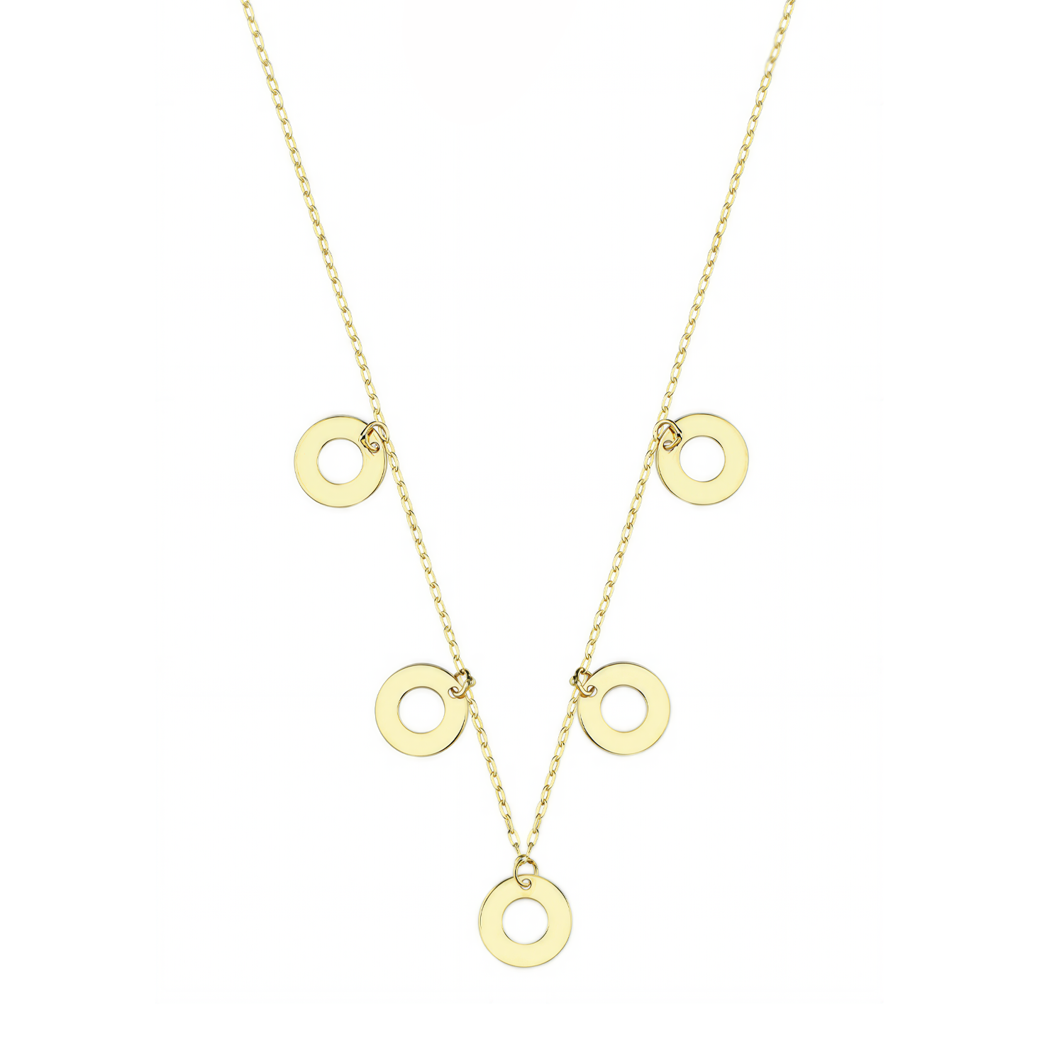 Halka 14 Ayar Altın Kolye