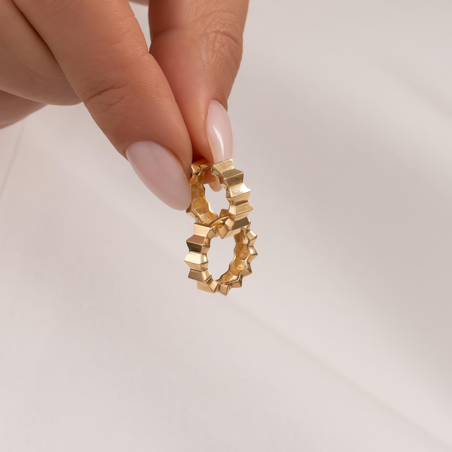 Halka Küpe 14 Ayar Altın