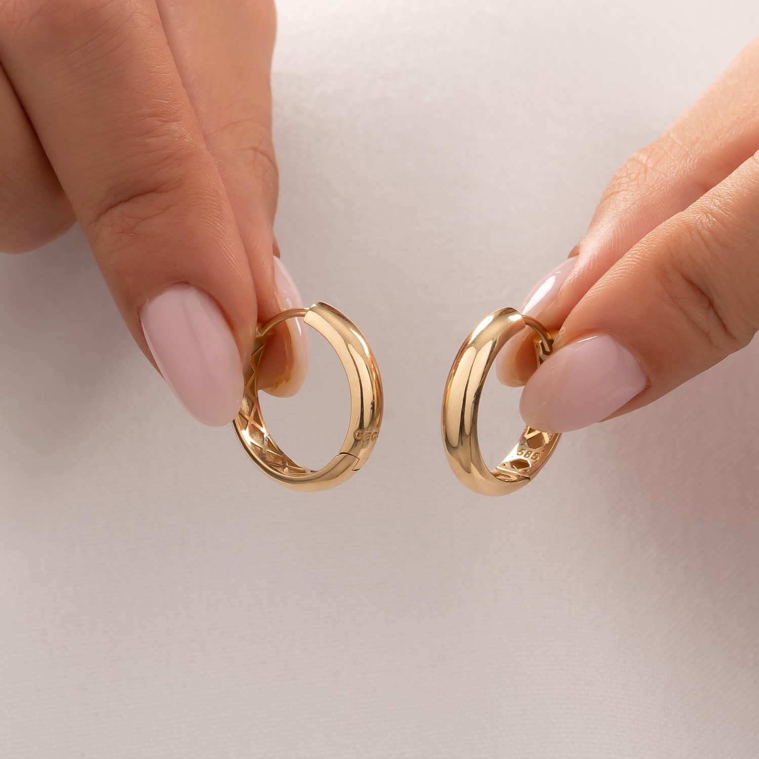 Halka Küpe 14 Ayar Altın