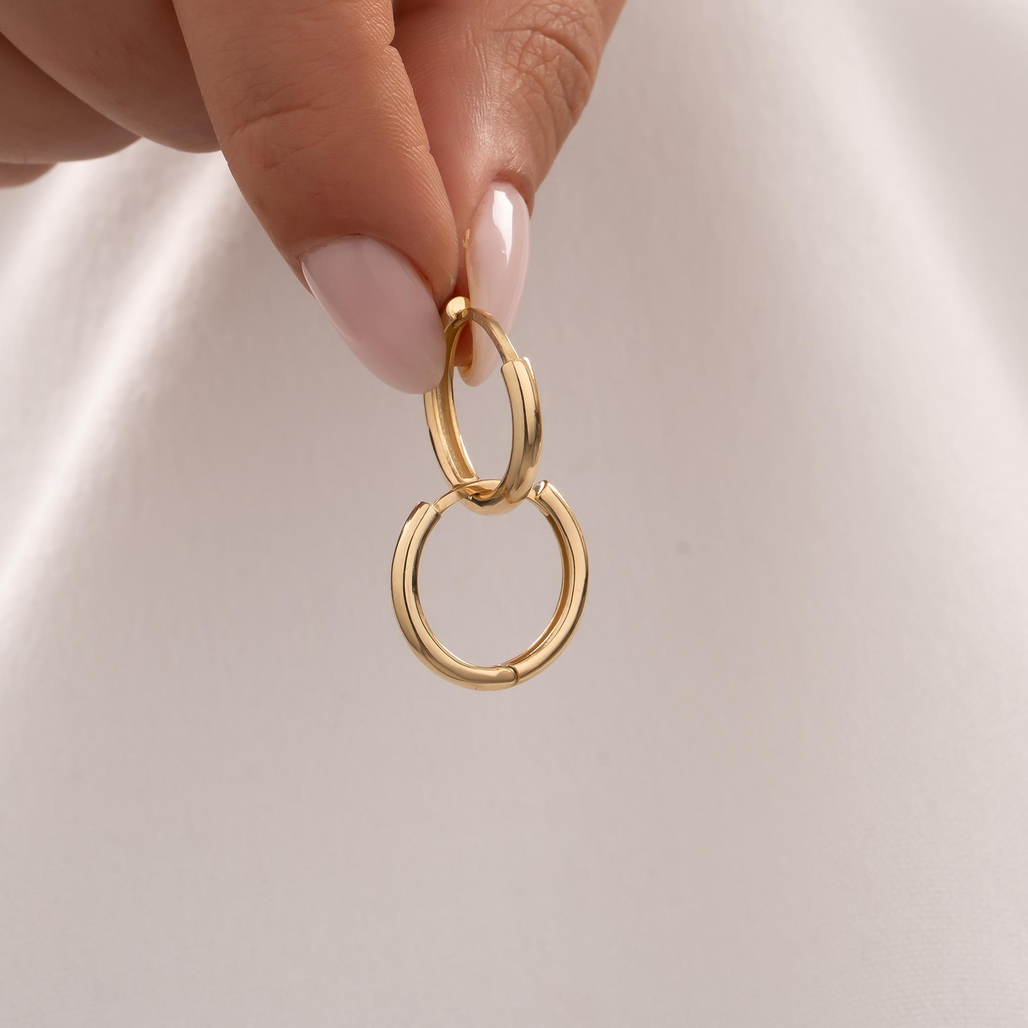 Halka Küpe 14 Ayar Altın