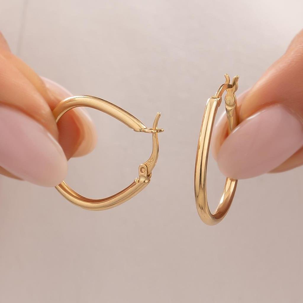 Halka Küpe 14 Ayar Altın