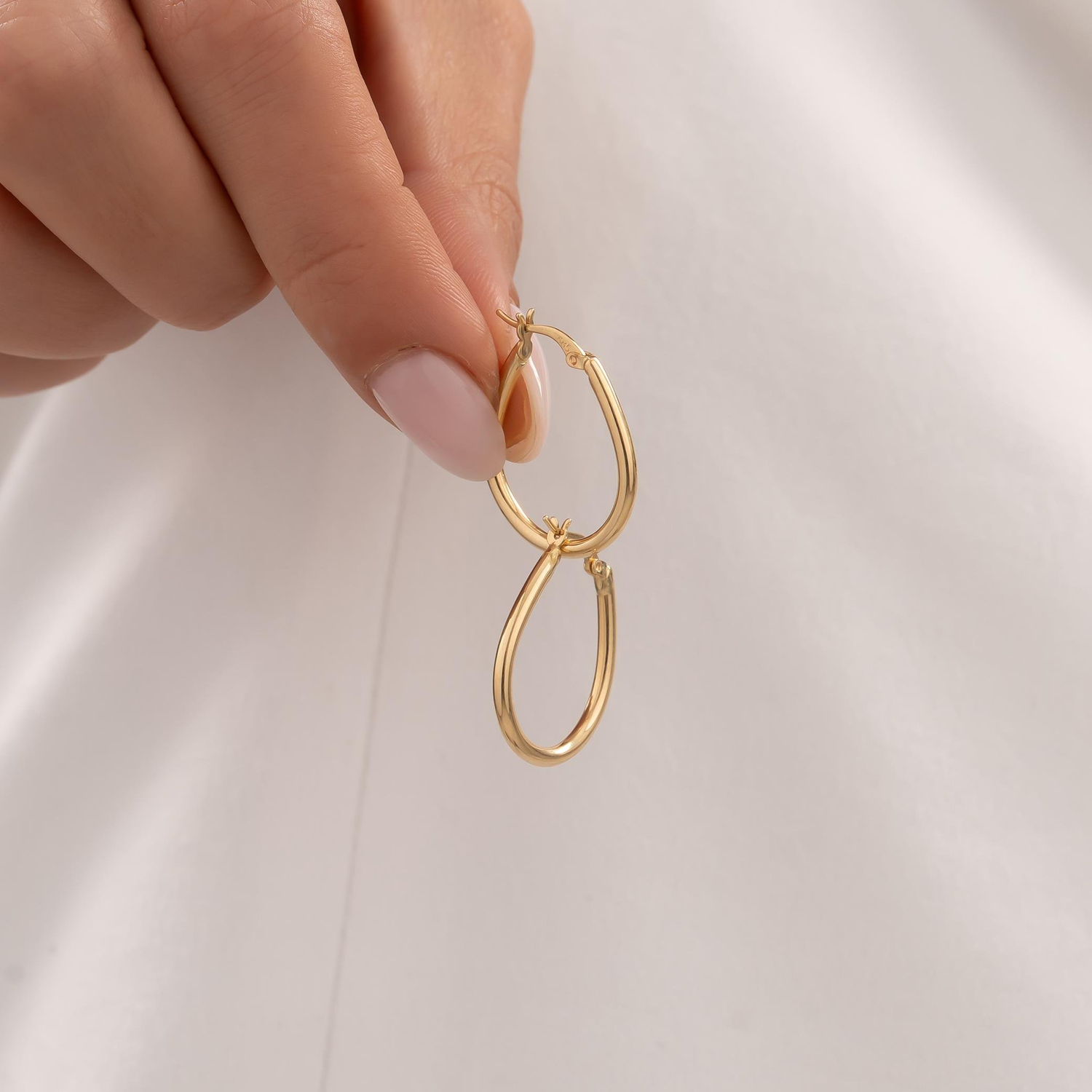 Halka Küpe 14 Ayar Altın