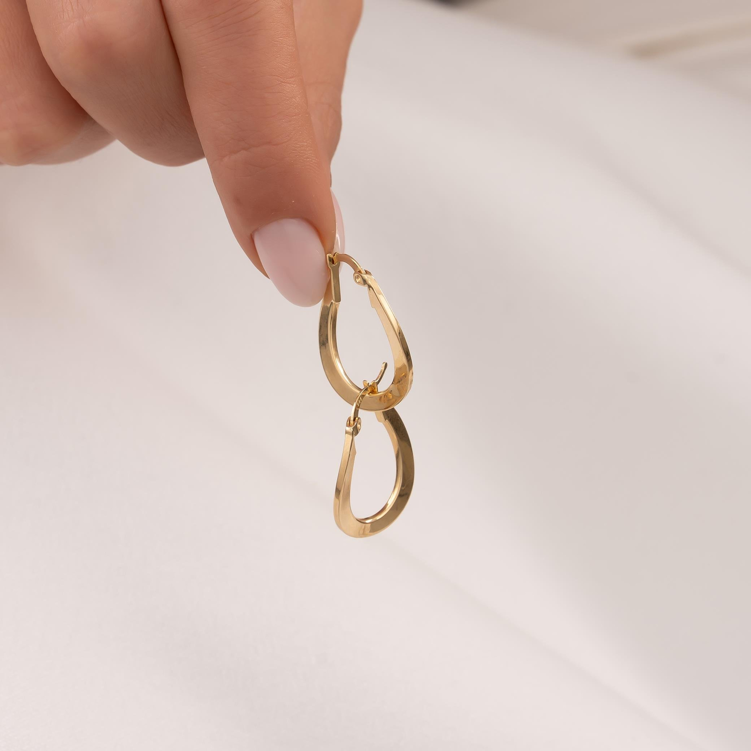 Halka Küpe 14 Ayar Altın