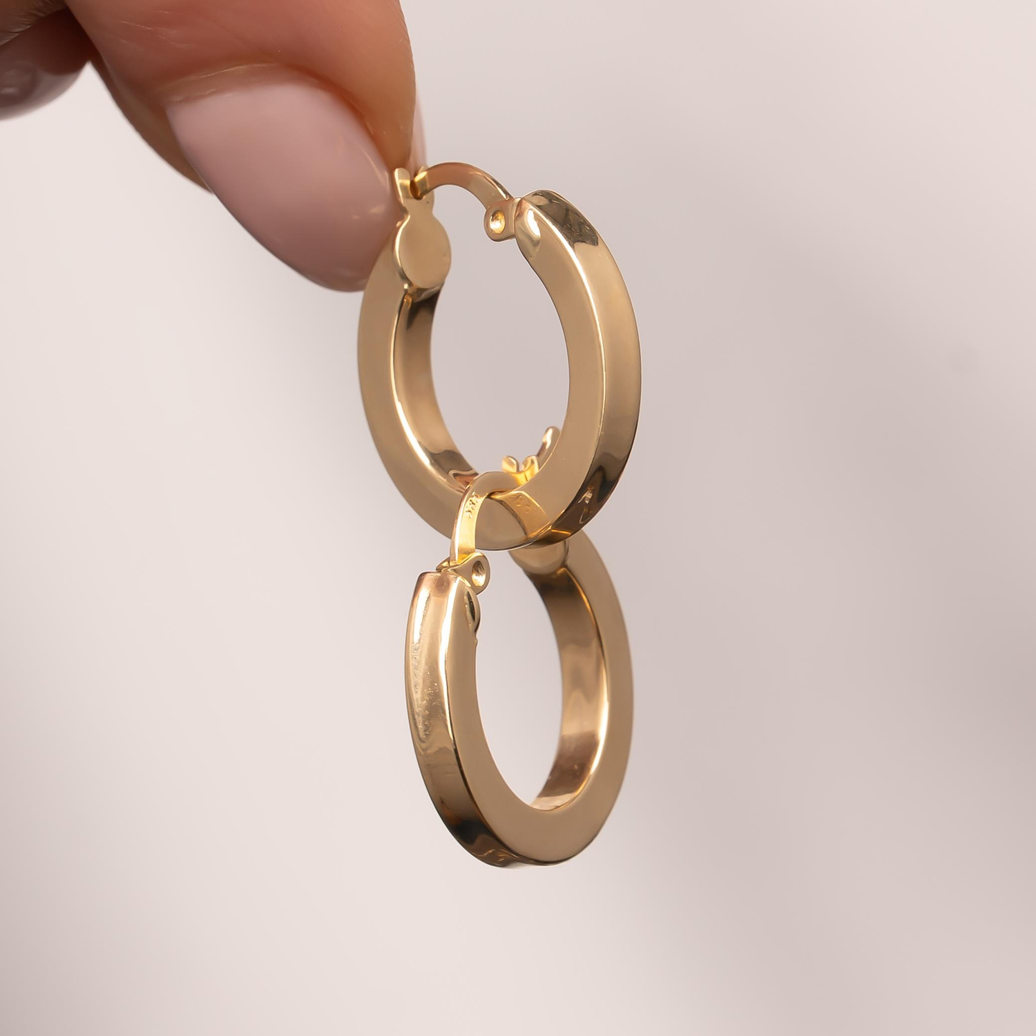 Halka Küpe 2 Cm 14 Ayar Altın