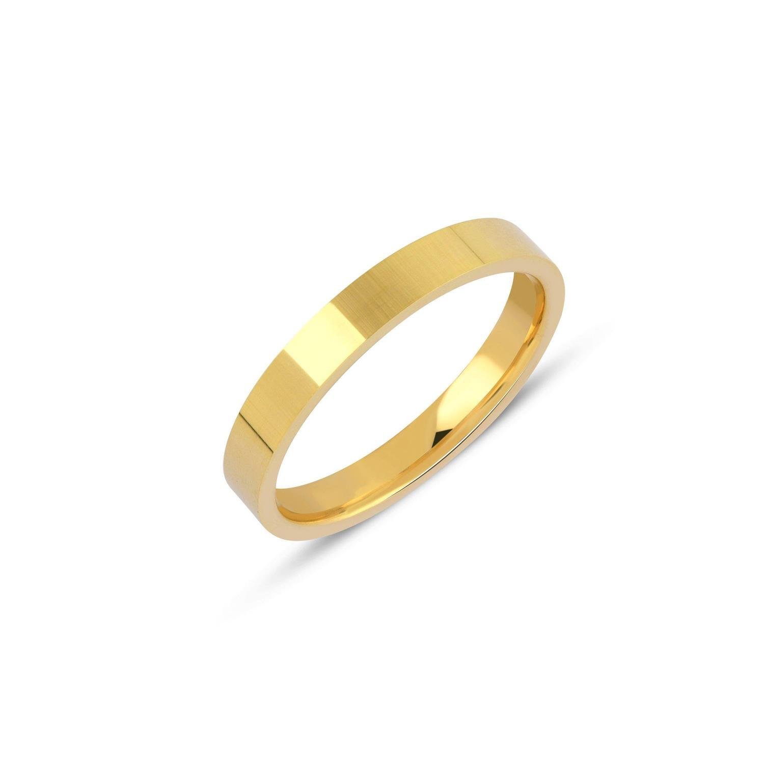 İçi Boş Kibrit Çöpü Düz Klasik Alyans 3 mm