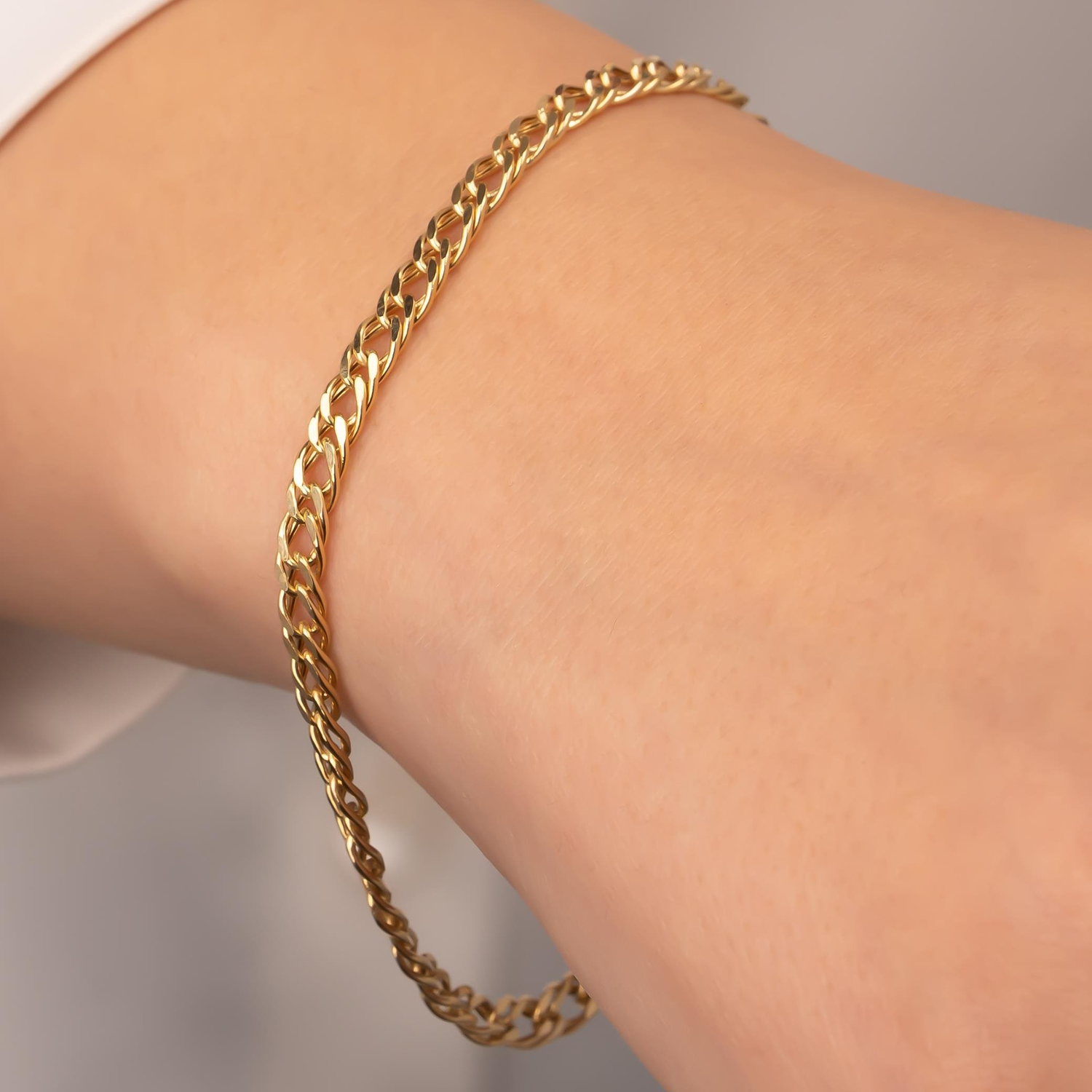 İnce Gurmet 14 Ayar Altın Bileklik