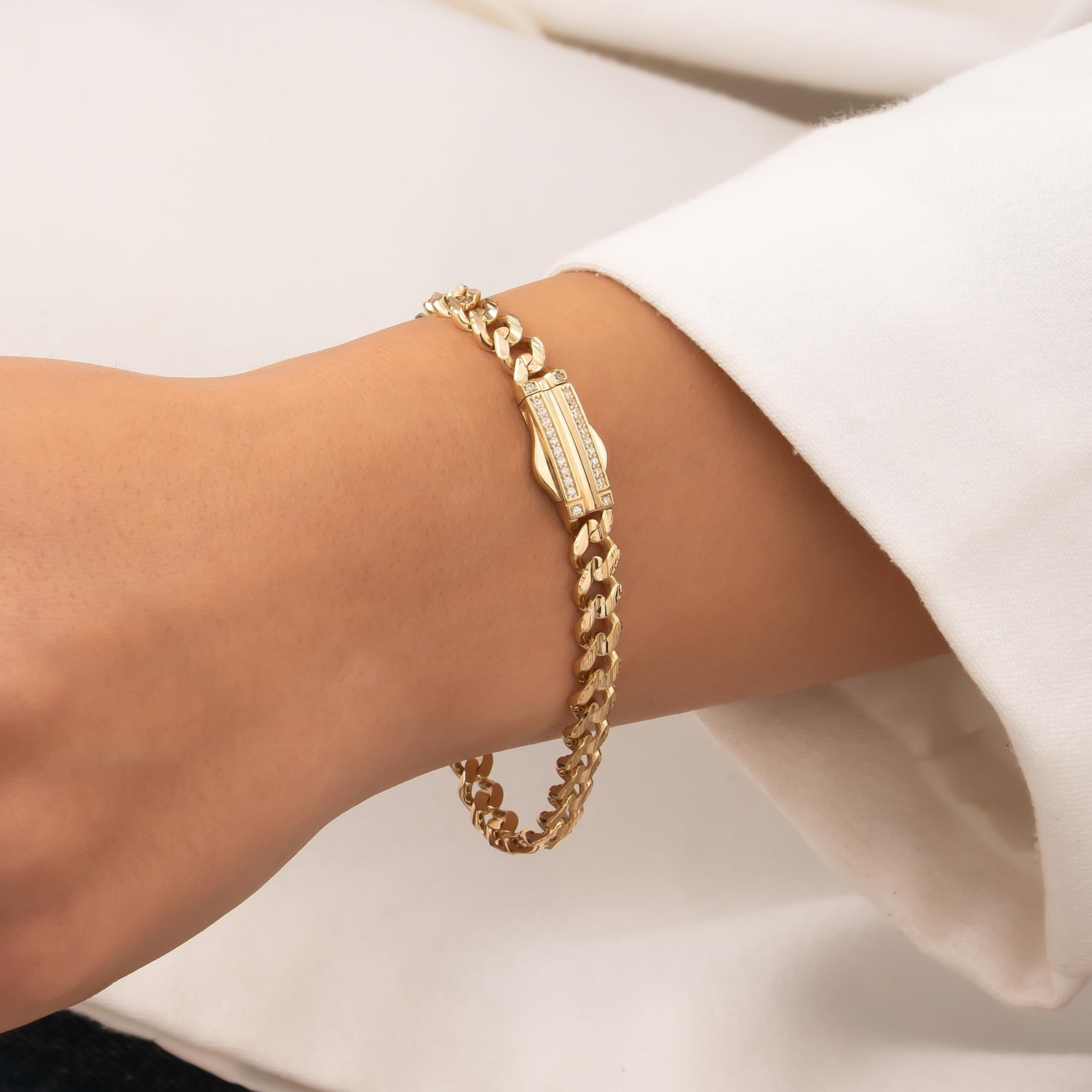 Kalemli Gurmet 14 Ayar Altın Bileklik